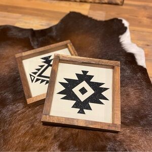Aztec Print Wall Signs